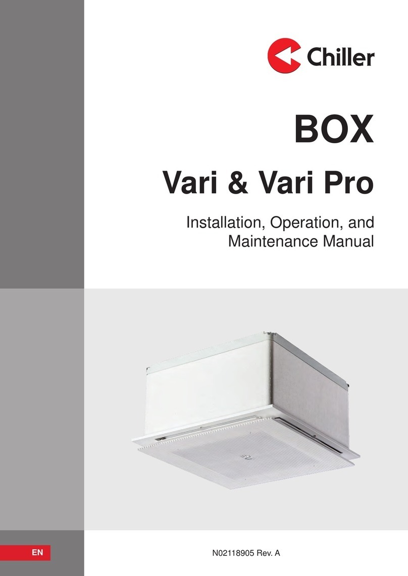 Chiller BOX Vari Installation, operation and maintenance manual