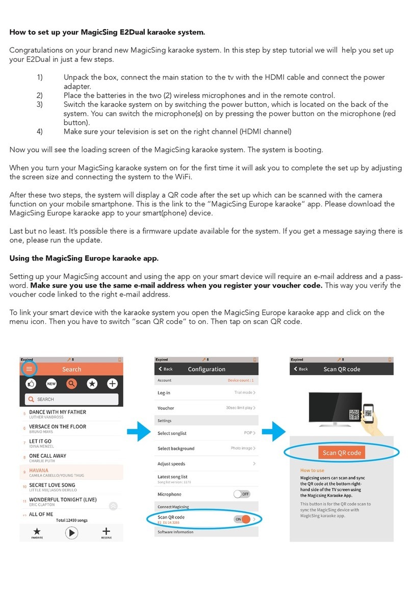 Magic Sing E2Dual User manual