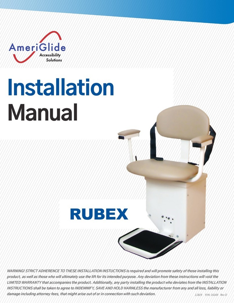 AmeriGlide RUBEX User manual