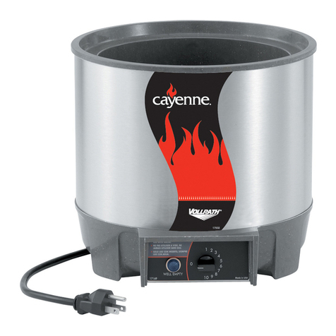 Vollrath Cayenne Heat 'N Serve HS-7 Operator's manual
