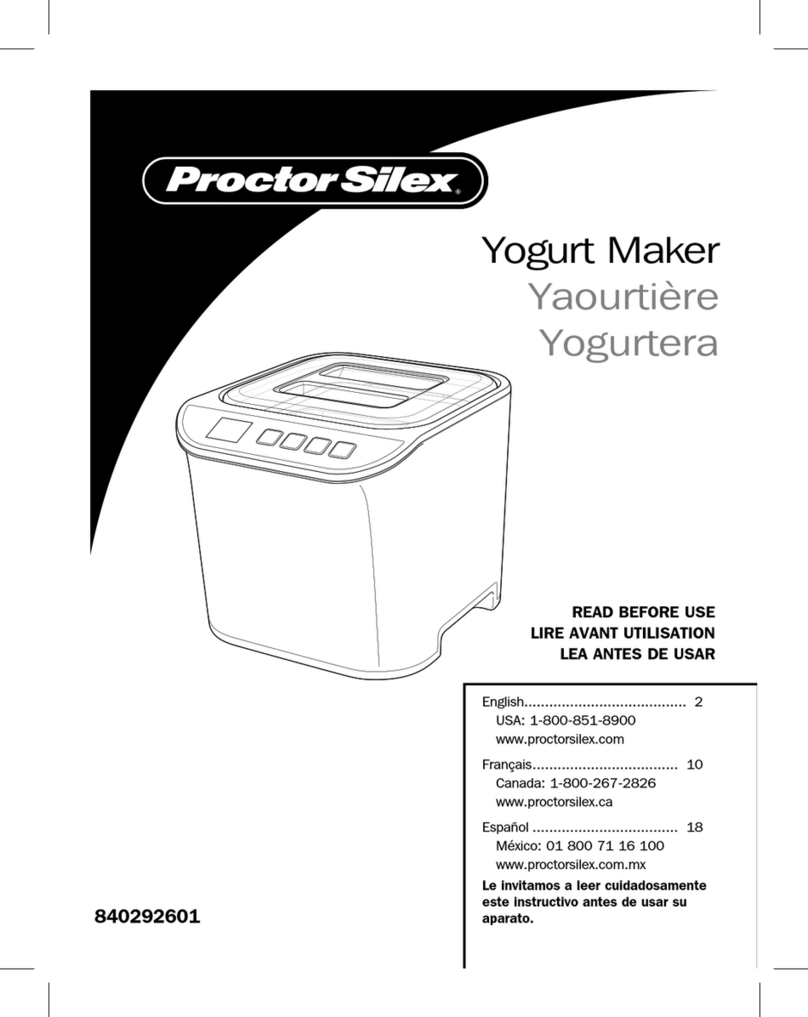 Proctor-Silex 840292601 quick start guide