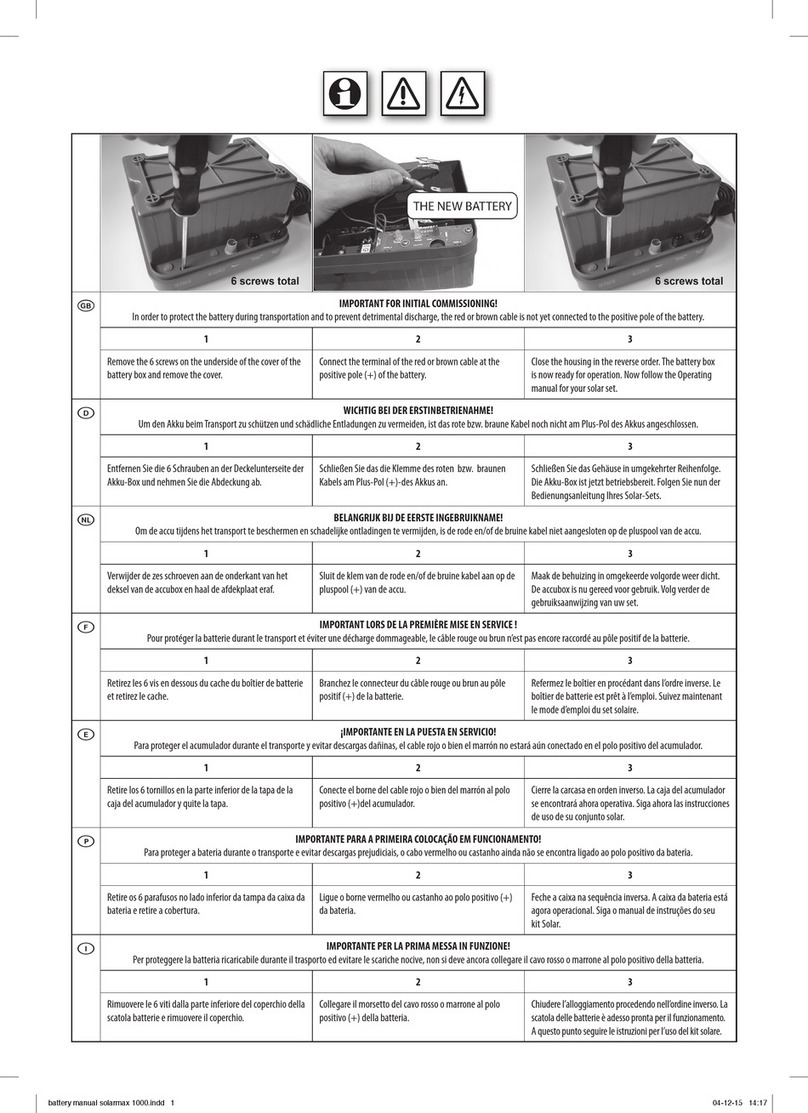 ubbink Solarmax 1000 quick start guide