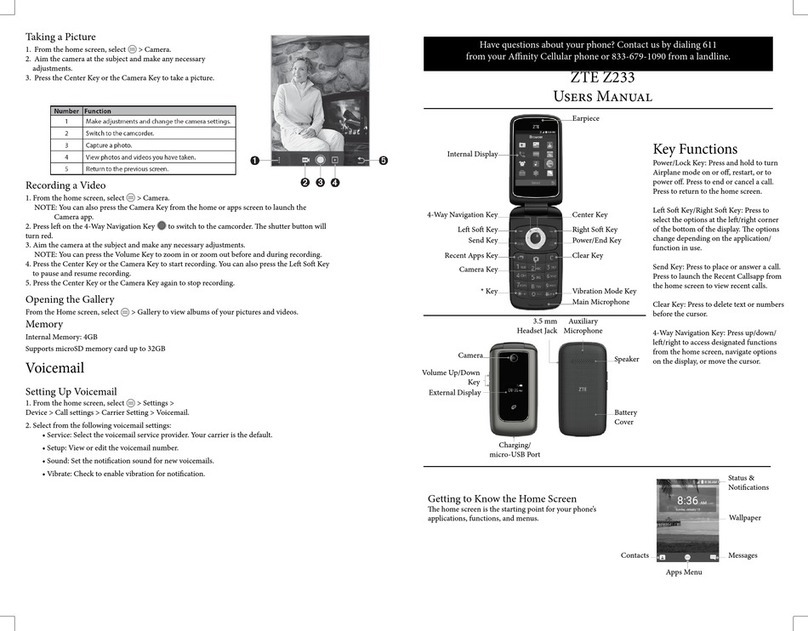 Zte Z233 User manual