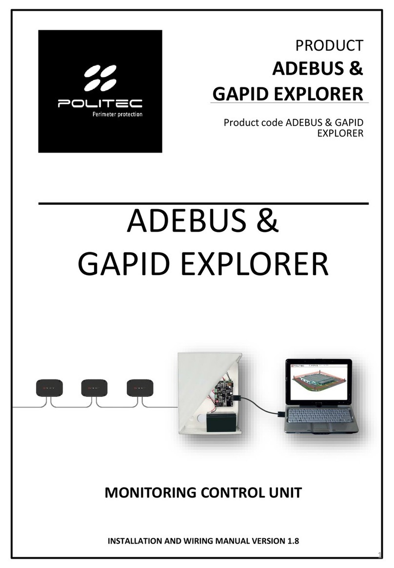 Politec ADEBUS Installation and wiring manual Politec ADEBUS Installation and wiring manual