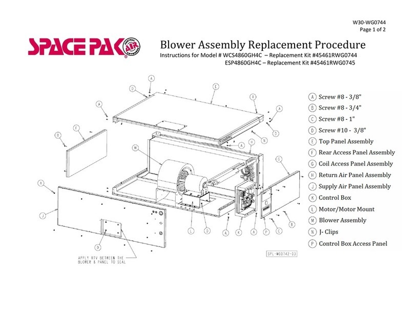 Space Pak WCS4860GH4 Assembly Replacement Procedure