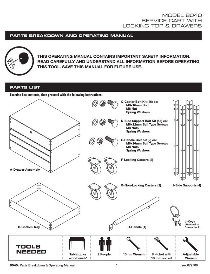 Northern Tool 8040 operating manual