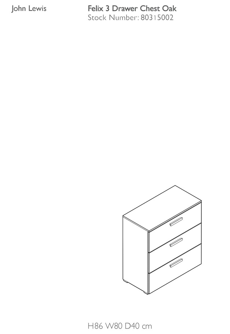 John Lewis Felix 3 Drawer Chest Oak User manual John Lewis Felix 3 Drawer Chest Oak User manual