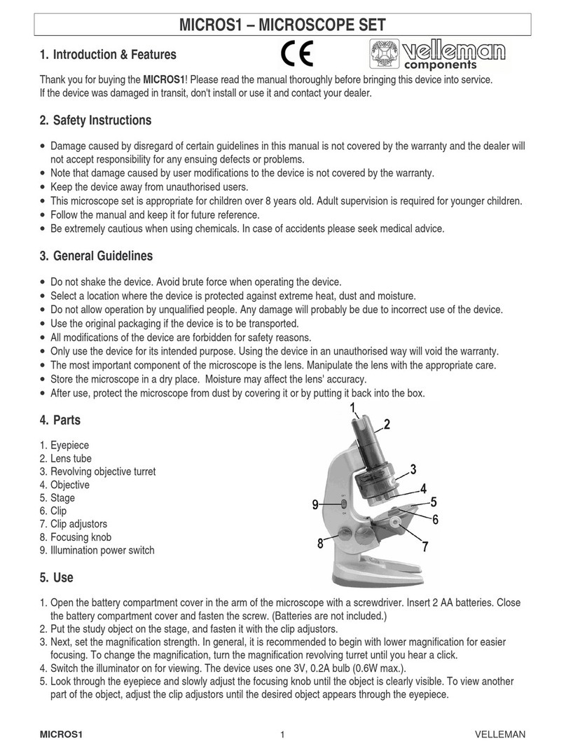 Velleman MICROS1 manual
