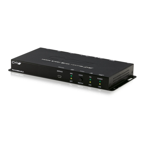 CYP PUV-2100RX-AVLC User manual