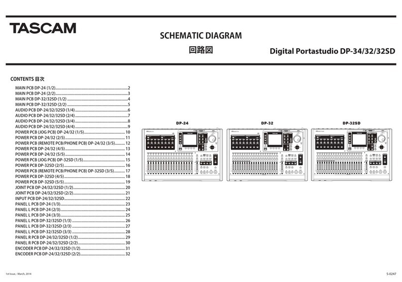 Tascam DP-34 Quick start guide