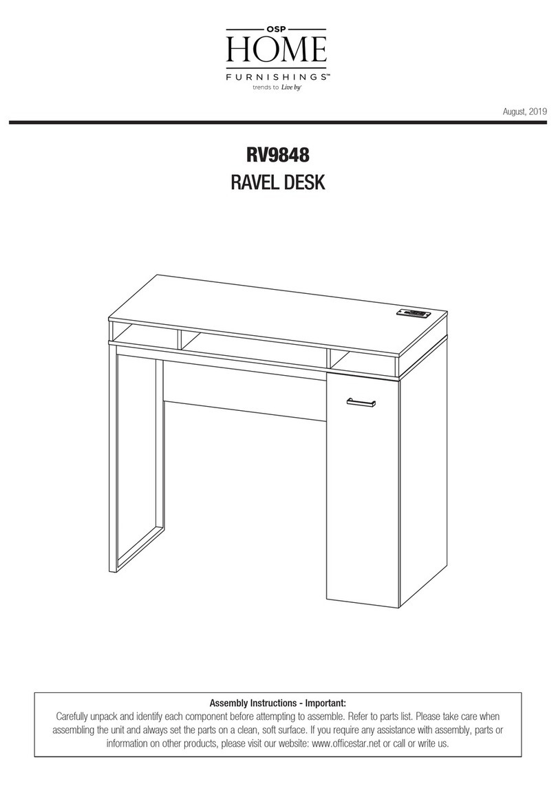 OSP Home Furnishings RV9848 Assembly instructions OSP Home Furnishings RV9848 Assembly instructions