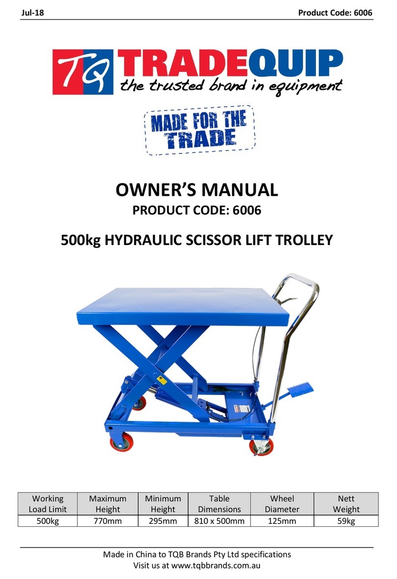 TradeQuip 6006 owner's manual