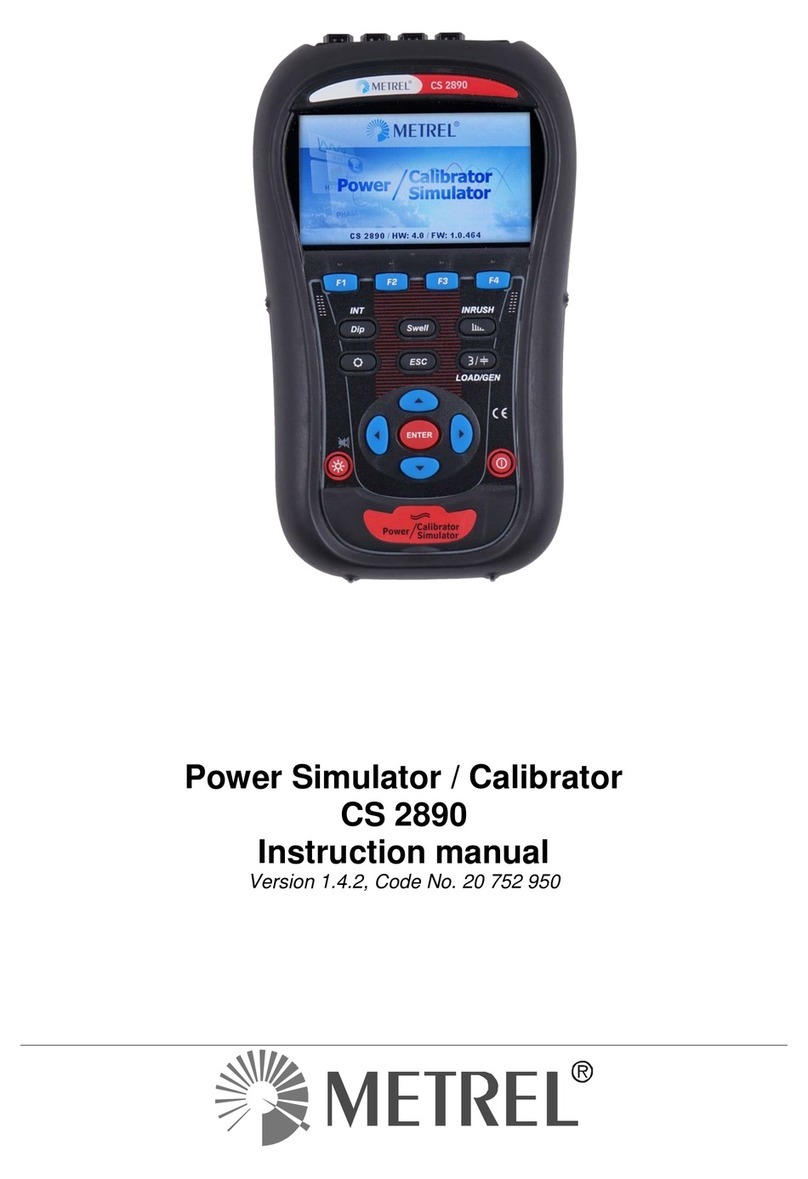 METREL CS 2890 User manual