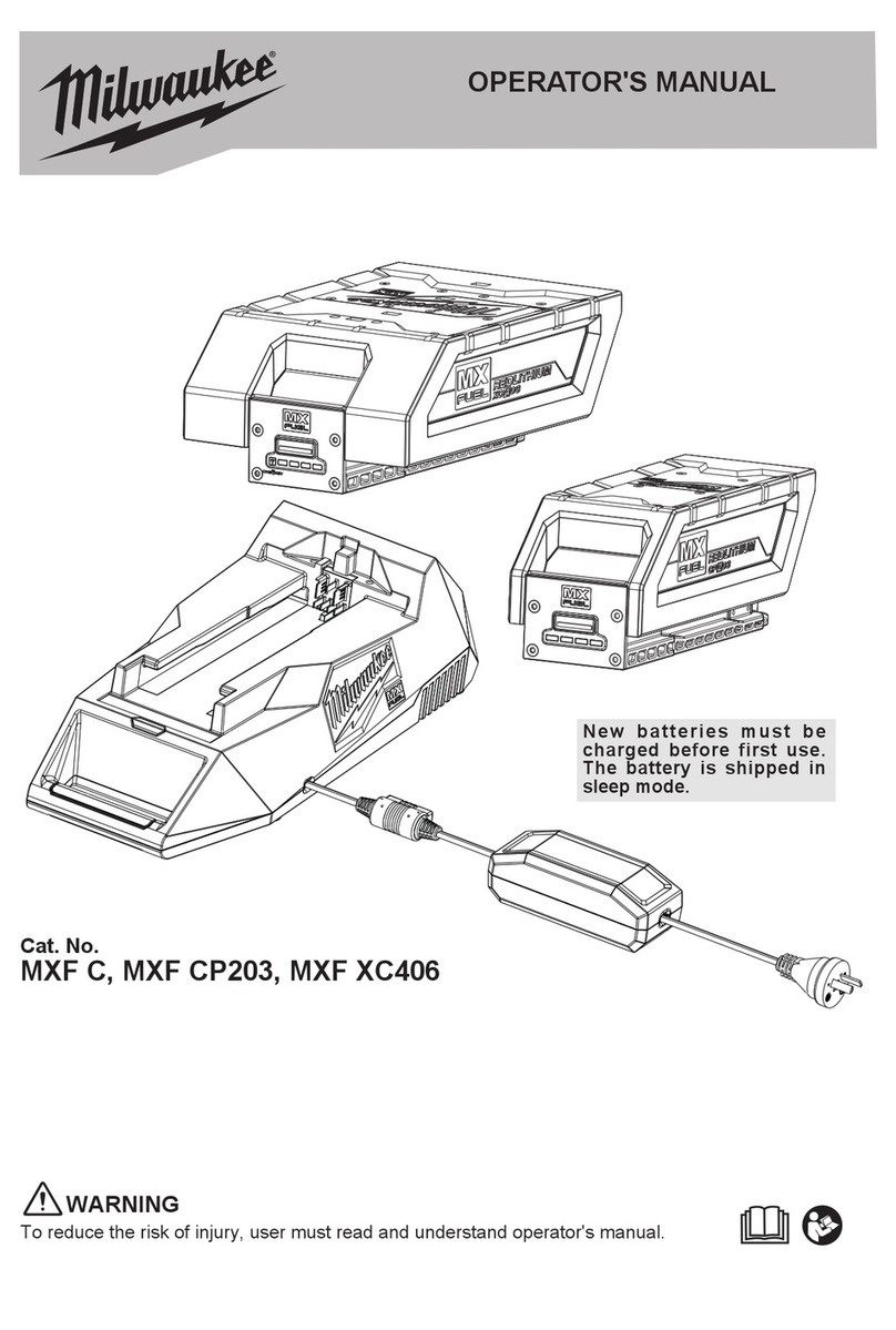 Milwaukee MXF C Operator's manual