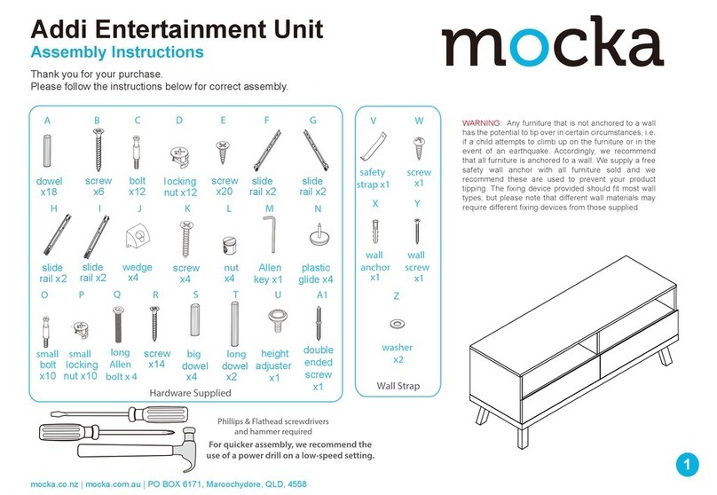 Mocka Addi Entertainment Unit User manual Mocka Addi Entertainment Unit User manual