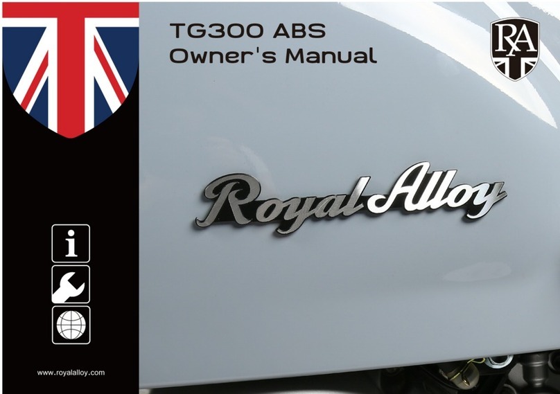 Royal Alloy TG300 ABS owner's manual