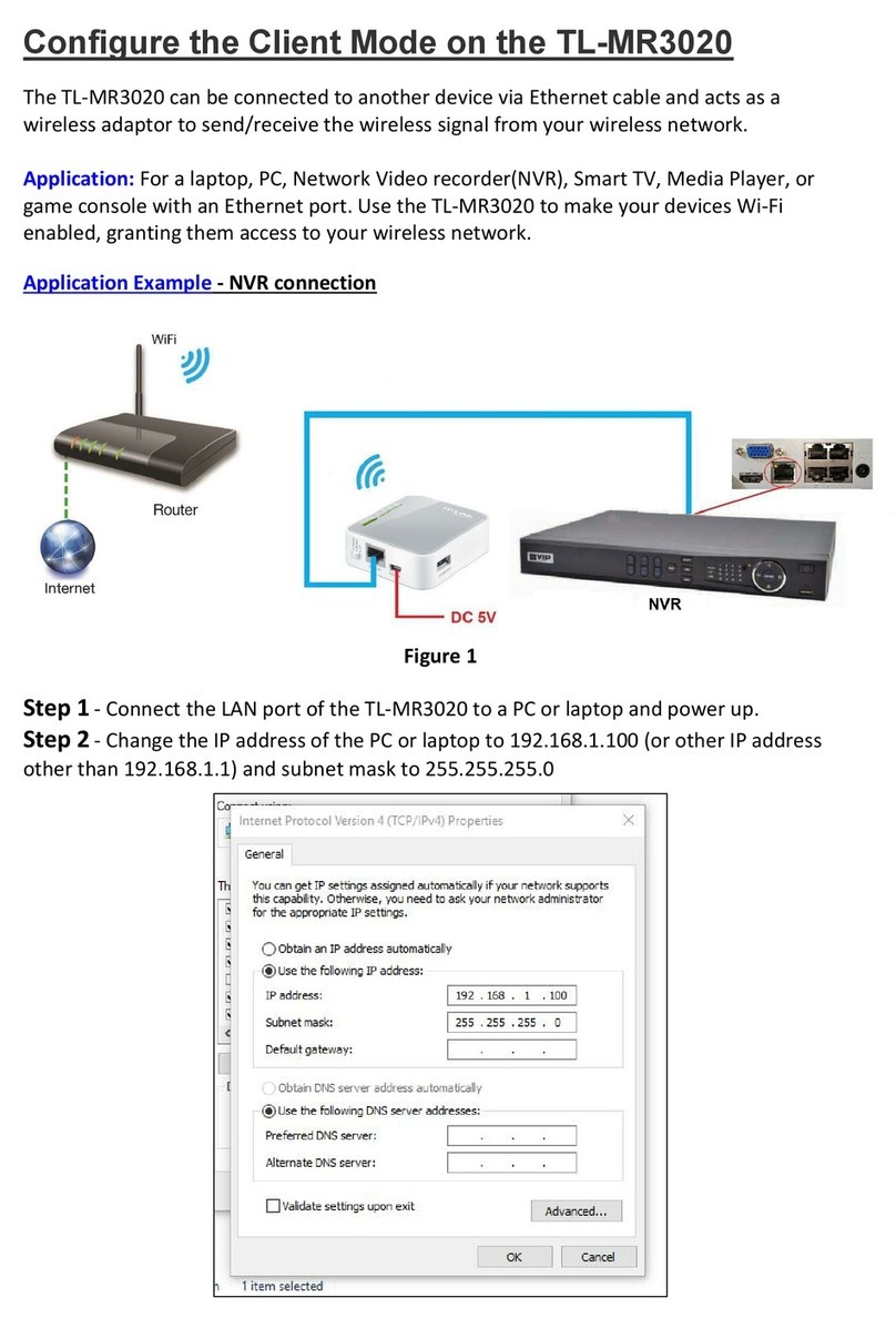TP-Link TL-MR3020 manual