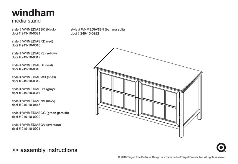 Target windham WNMEDIASBK Assembly instructions