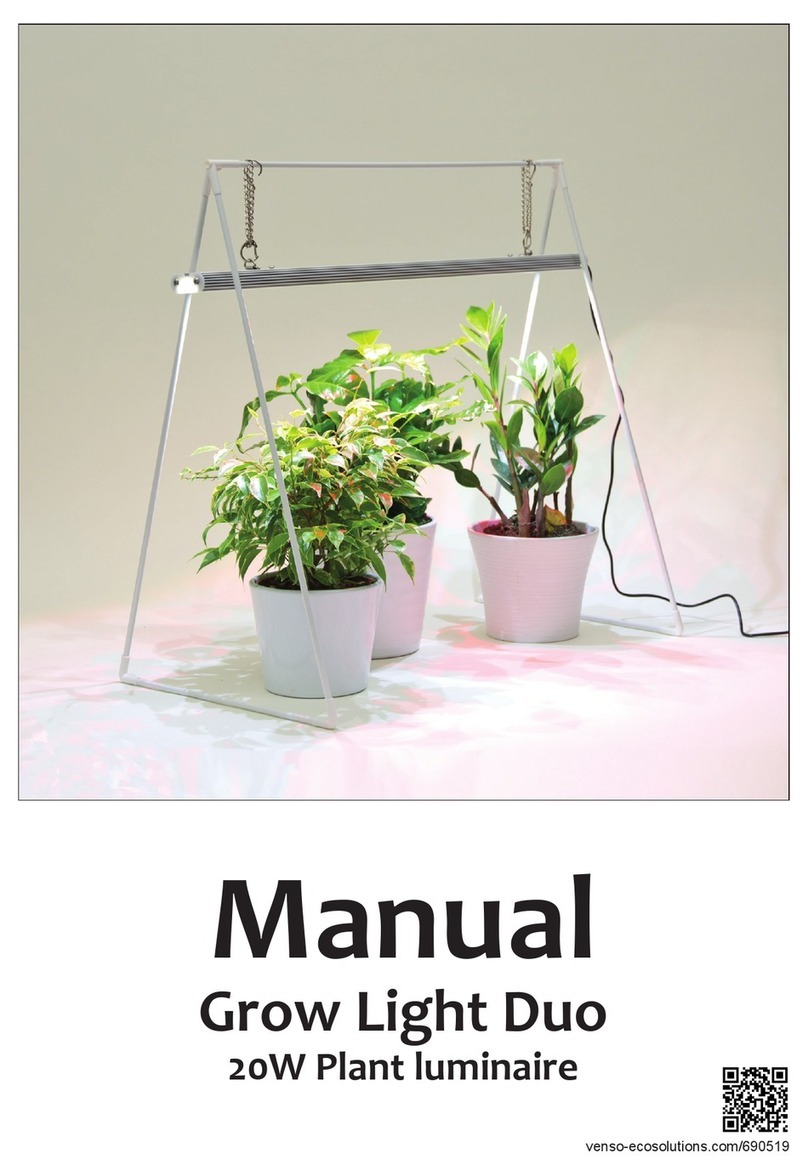 Venso Grow light Duo 3E manual