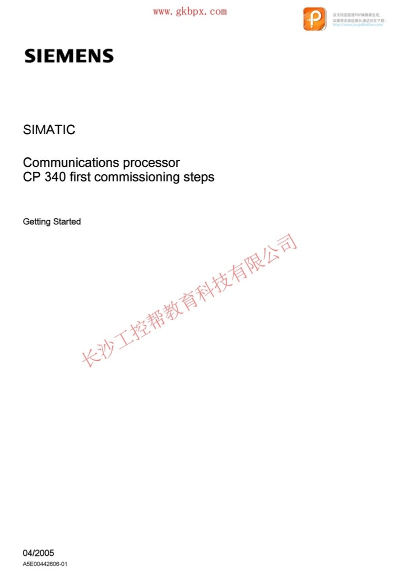 Siemens SIMATIC CP 340 User manual