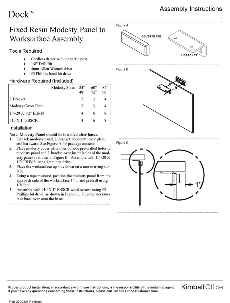 Kimball Office Dock Assembly instructions