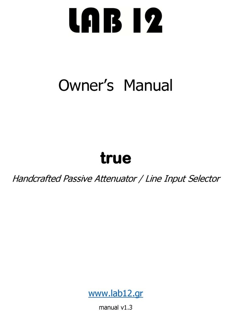 lab12 true owner's manual