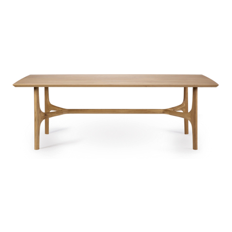 Ethnicraft OAK NEXUS DINING TABLE User manual