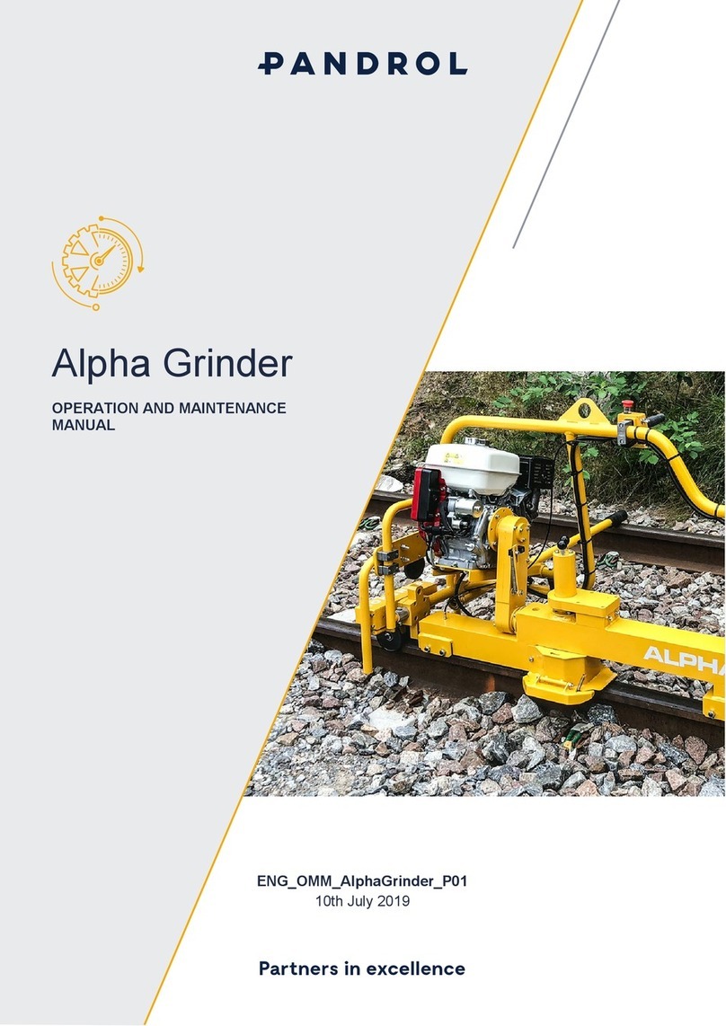 PANDROL Alpha Grinder Operation and maintenance manual