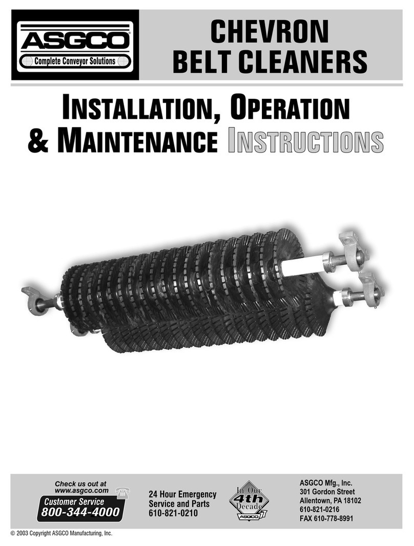 ASGCO CHEVRON Installation, operation & maintenance instructions