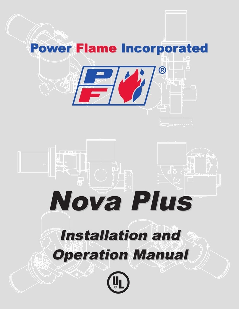 Power Flame Nova Plus Installation and operation manual