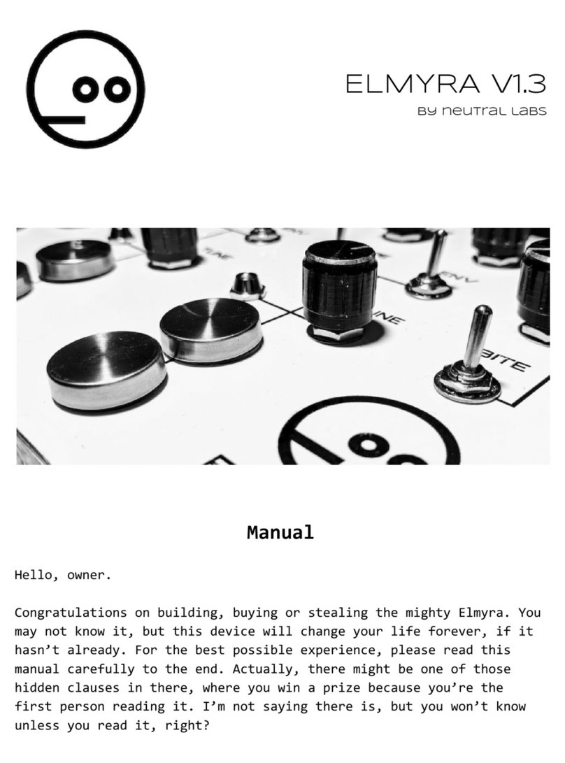 neutral labs ELMYRA V1.3 User manual