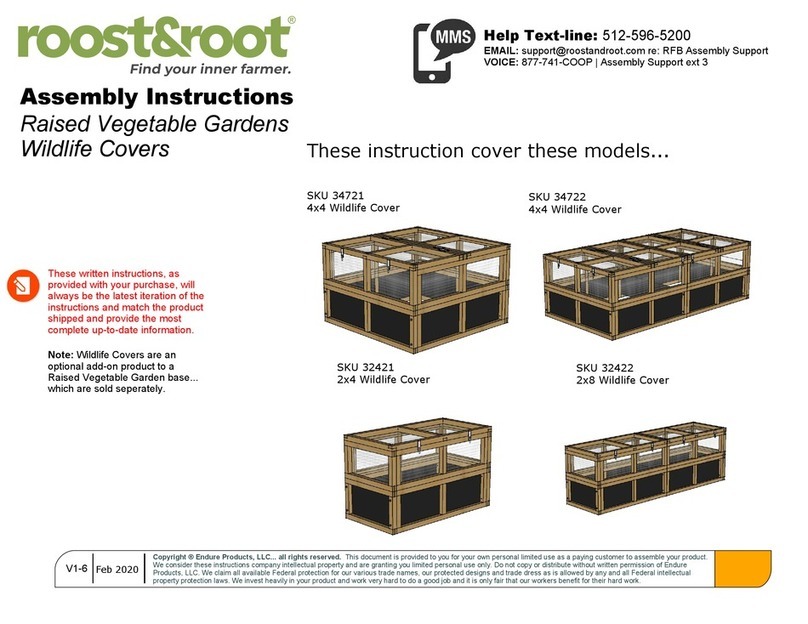 roost&root 34721 Assembly instructions