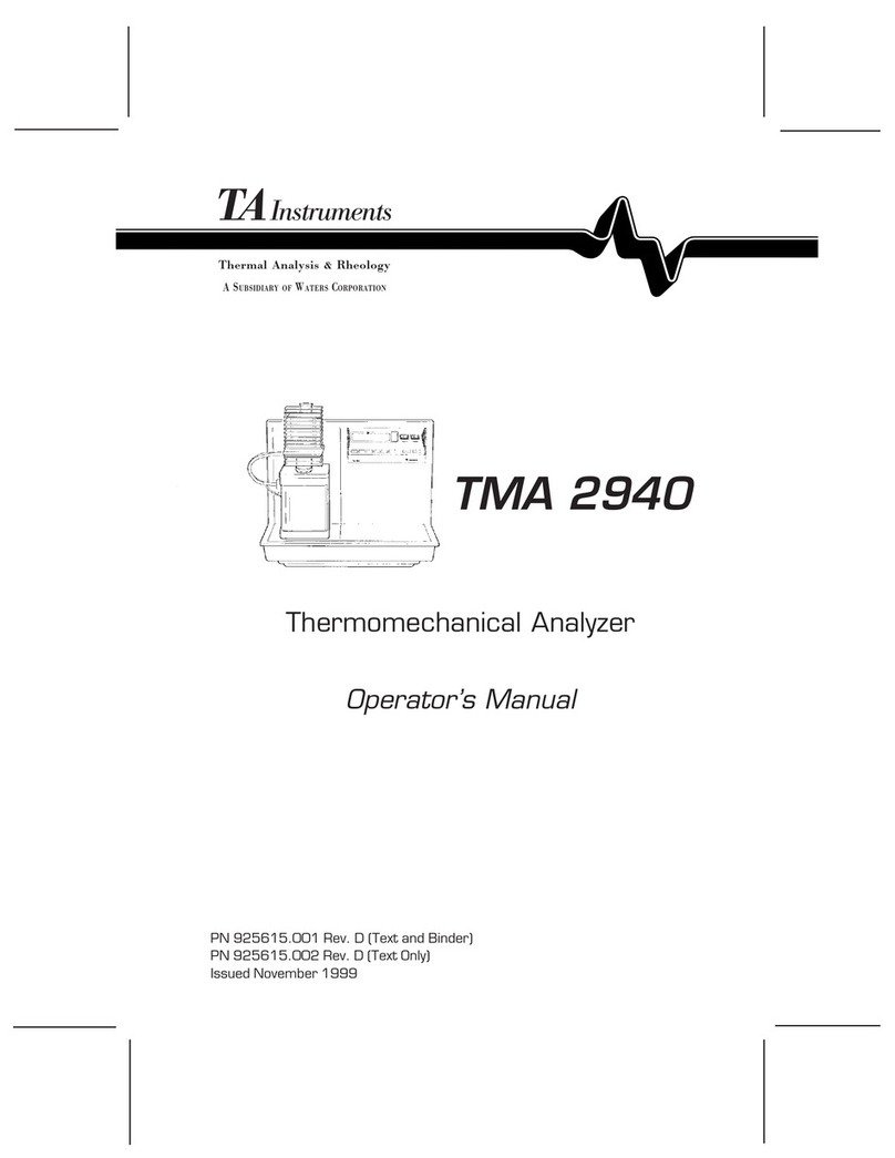TA Instruments TMA 2940 Operator's manual