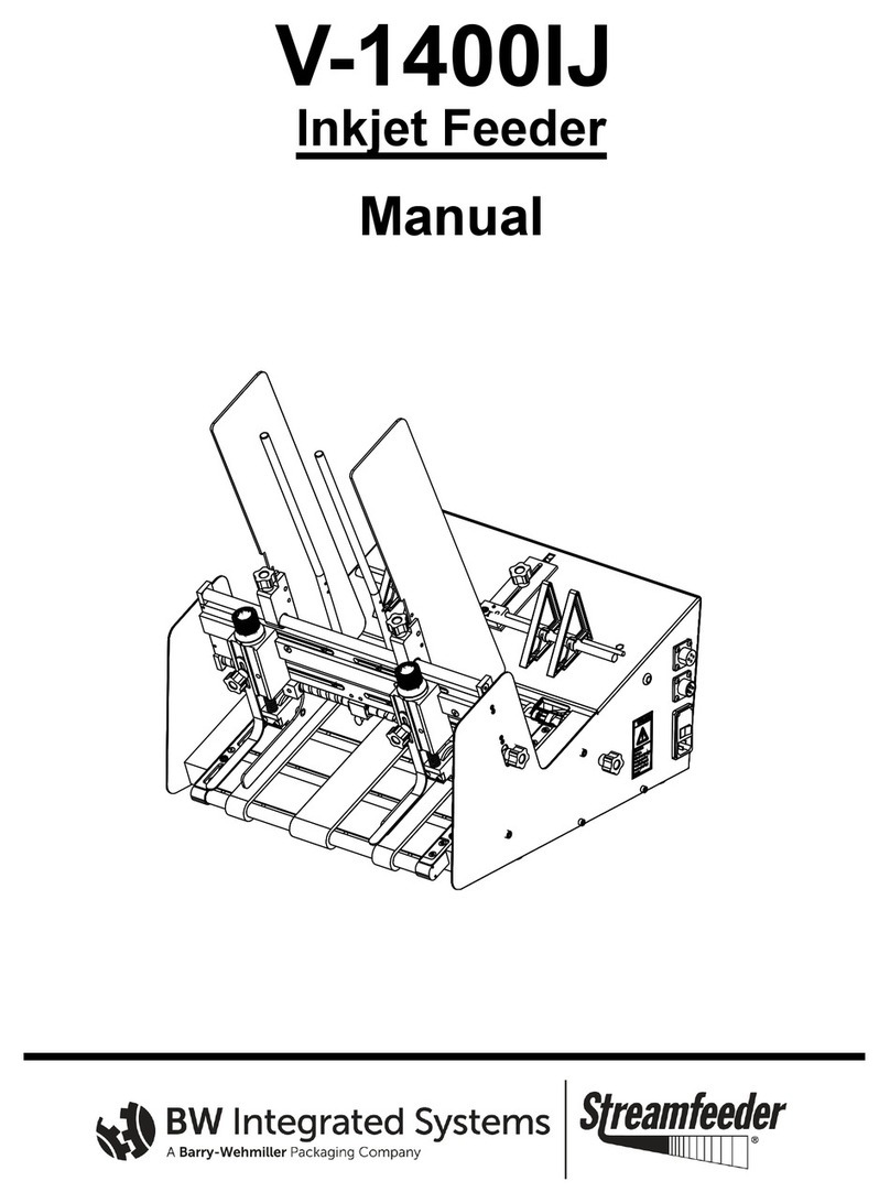 Barry-Wehmiller BW Integrated Systems Streamfeeder V-1400IJ manual Barry-Wehmiller BW Integrated Systems Streamfeeder V-1400IJ manual