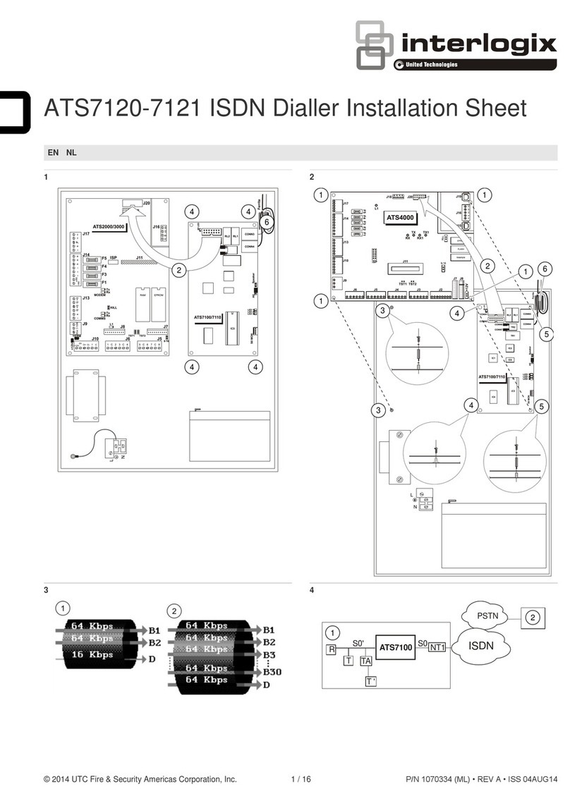 United Technologies Interlogix ATS7120 Assembly instructions