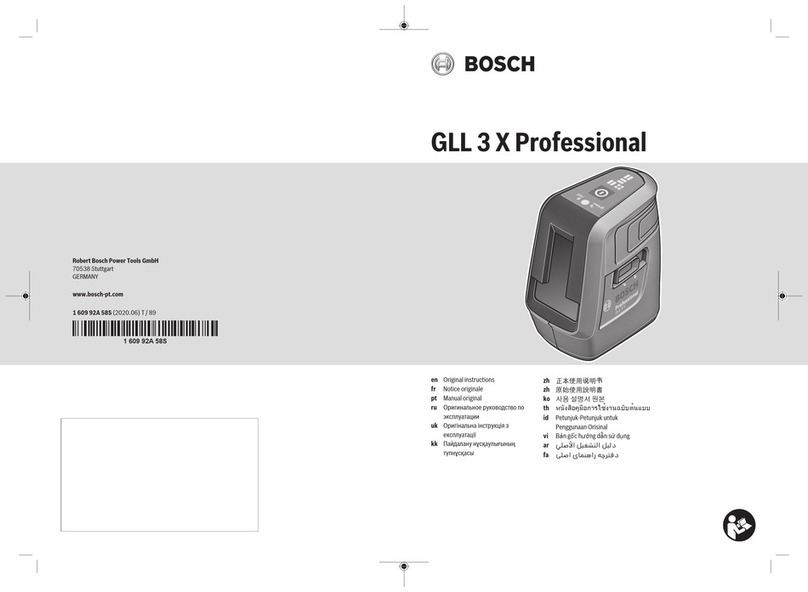 Bosch GLL 3 X Professional Original instructions