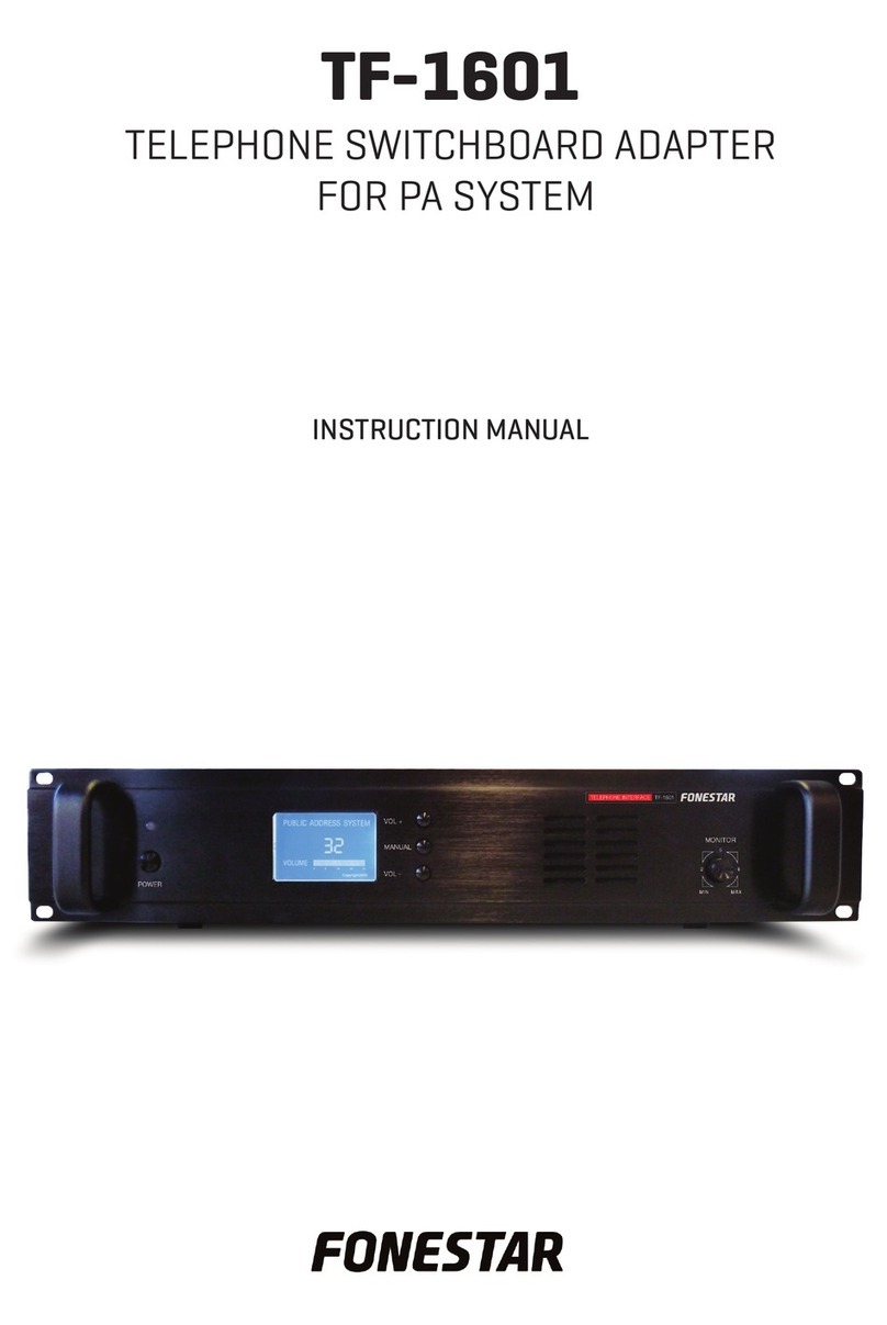 FONESTAR TF-1601 instruction manual