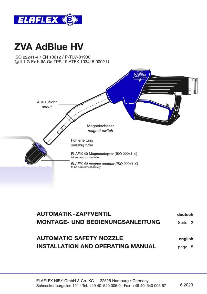 Elaflex ZVA AdBlue HV Installation and operating manual