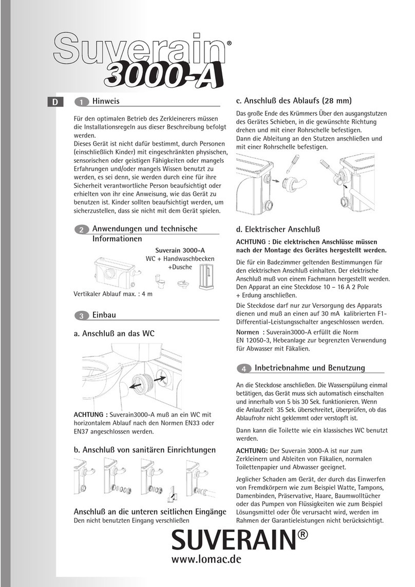 LOMAC SUVERAIN 3000-A manual