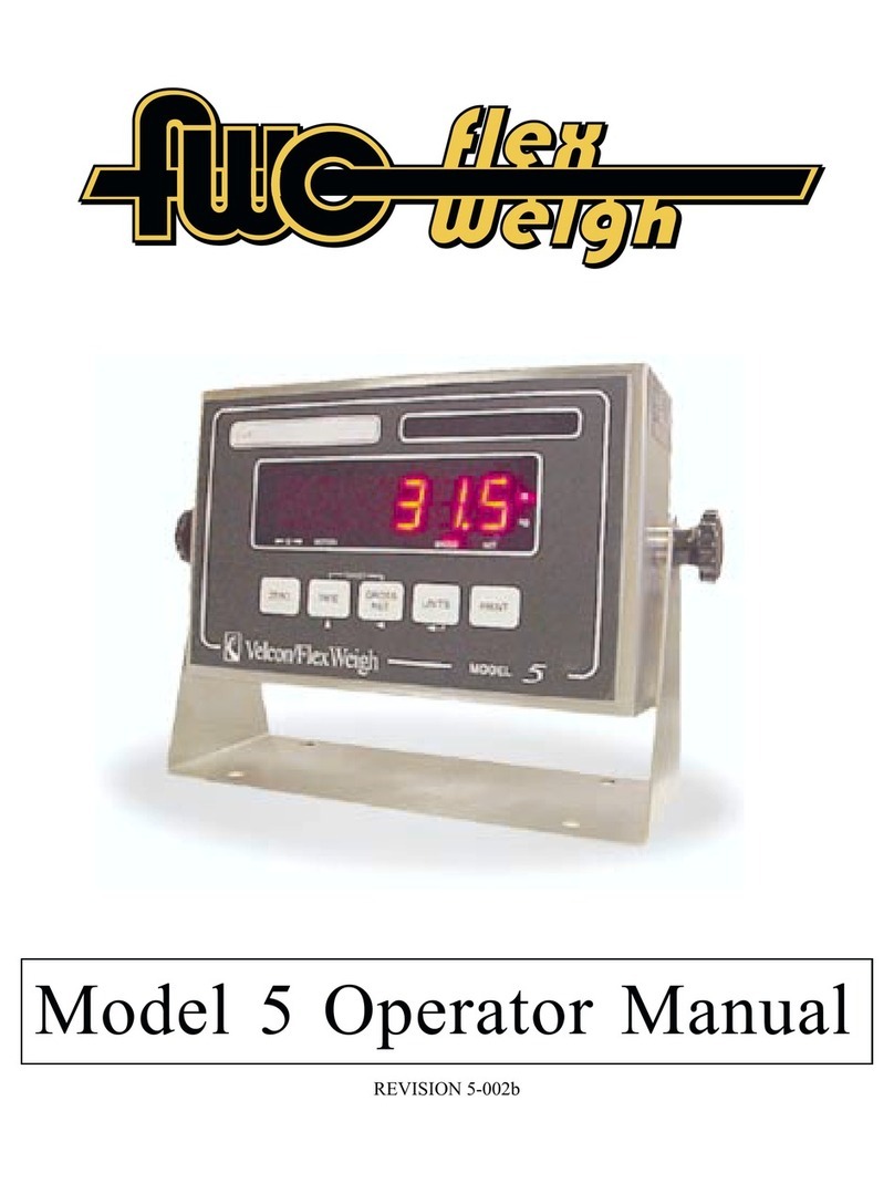 Velcon/FlexWeigh Model 5 Operator's manual