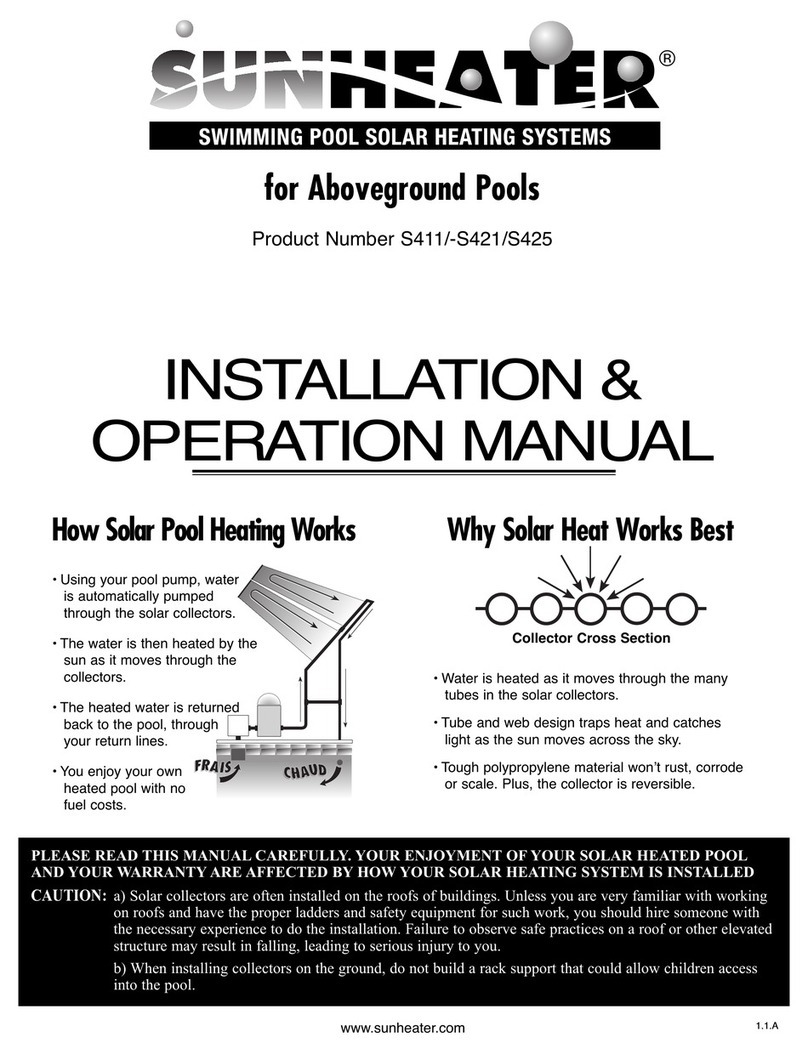 SUNHEATER S411 Installation & operation manual
