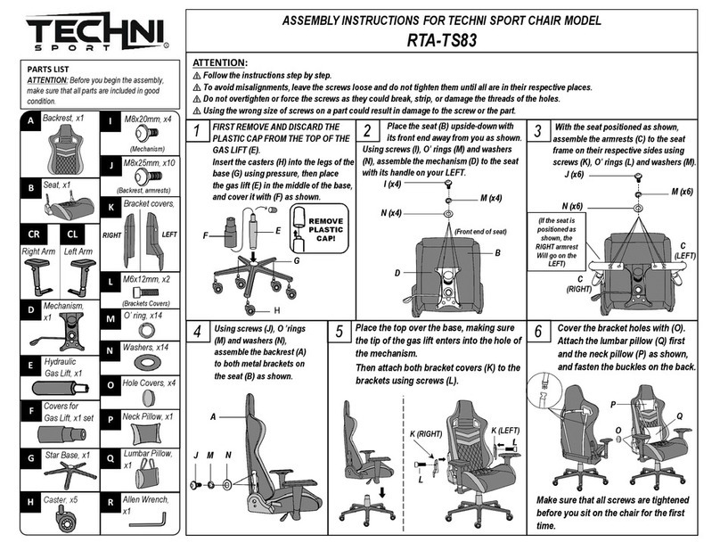Techni Sport RTA-TS83 User manual