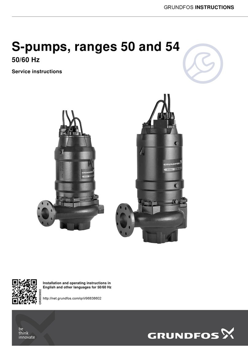 Grundfos S 50 Series User manual Grundfos S 50 Series User manual