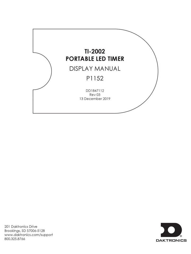 Daktronics TI-2002 DISPLAY MANUAL