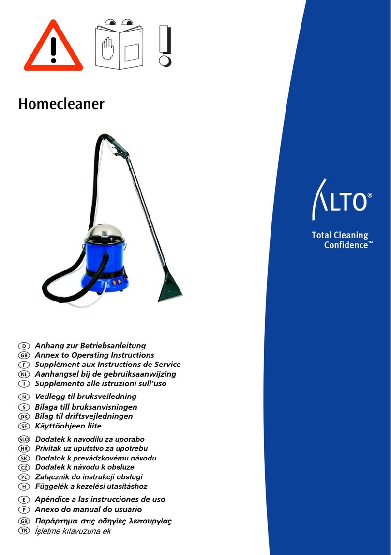 Alto HomeCleaner Operating instructions