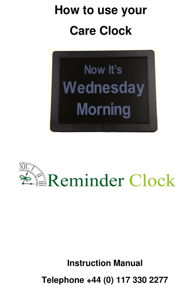 Reminder Clock Care Clock instruction manual