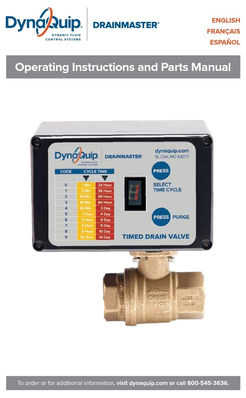DynaQuip DRAINMASTER Operating instructions and parts manual