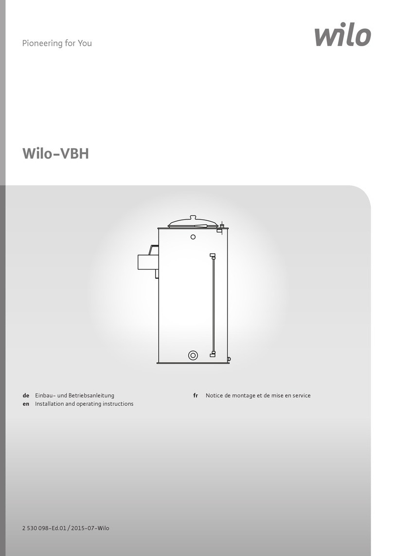 Wilo VBH Series Installation and operating instructions