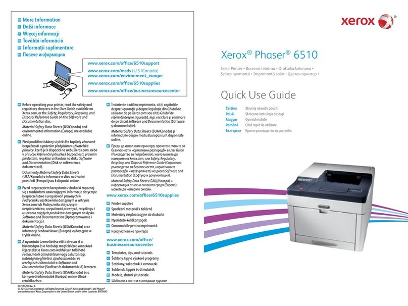 Xerox Phaser 6510 Operating manual