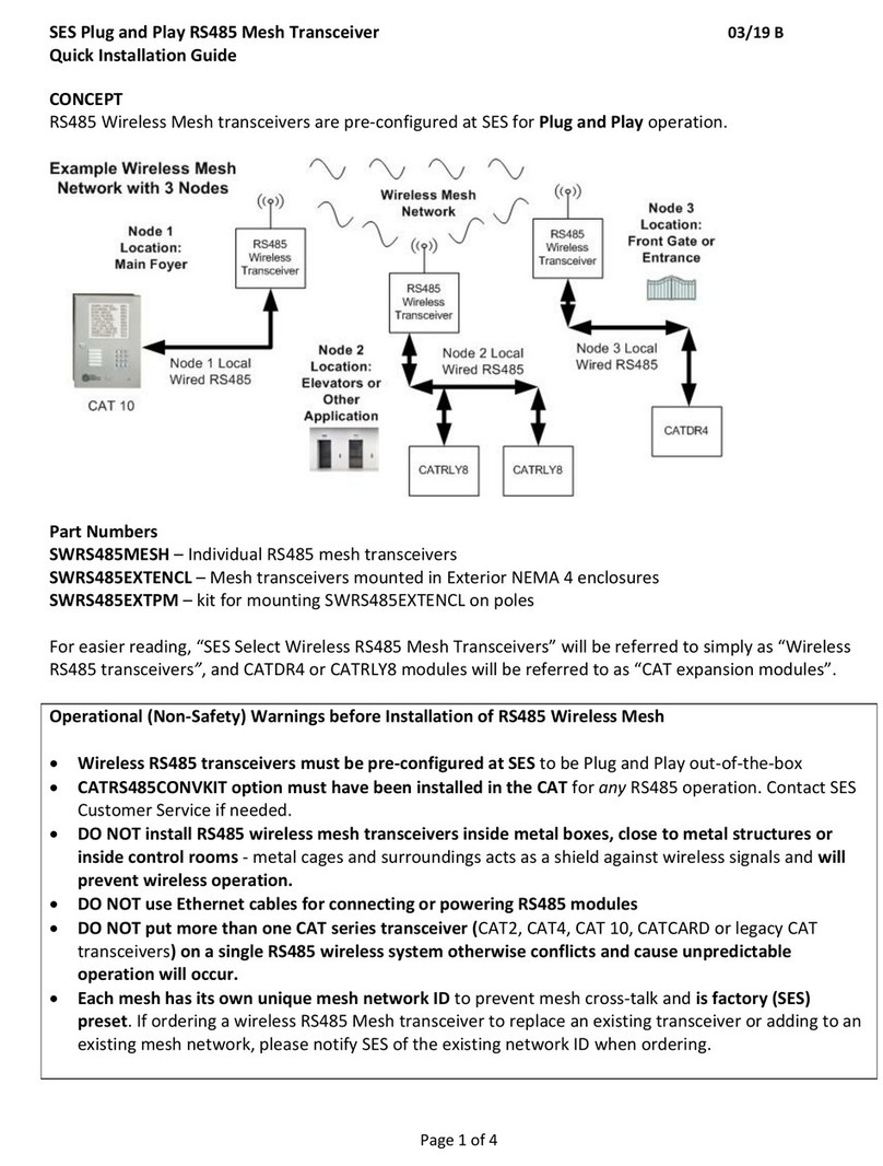 Select Engineered Systems SWRS485MESH Quick installation guide